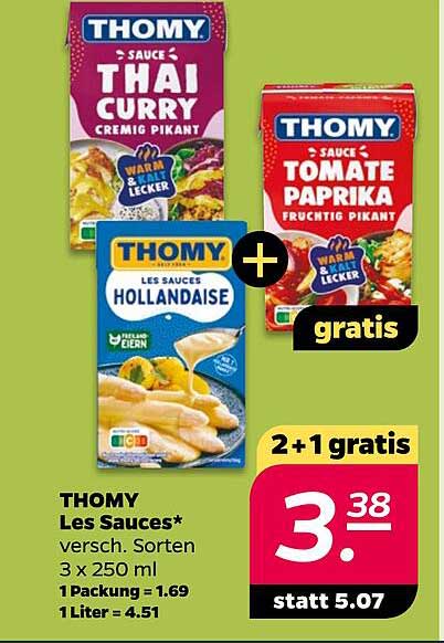 THOMY Les Sauces 2+1 gratis