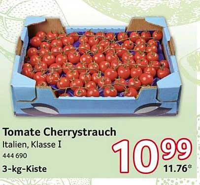 Tomate Cherrystrauch, Italien, Klasse I - 3-kg-Kiste