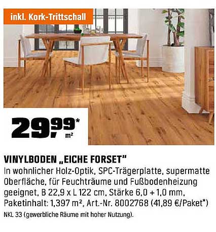 VINYLBODEN „EICHE FORSET“