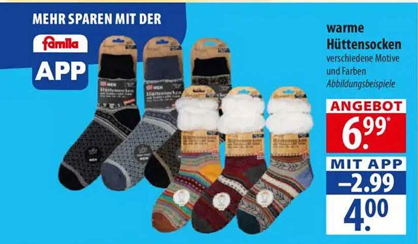 warme Hüttenocken verschiedene Motive und Farben