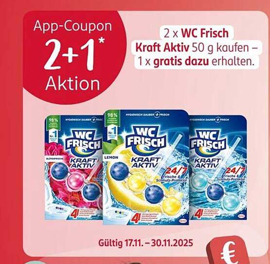 2 x WC Frisch Kraft Aktiv 50 g kaufen – 1 x gratis dazu