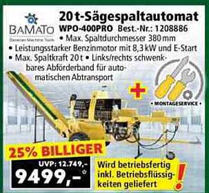 20t-Sägespaltautomat WPO-400PRO