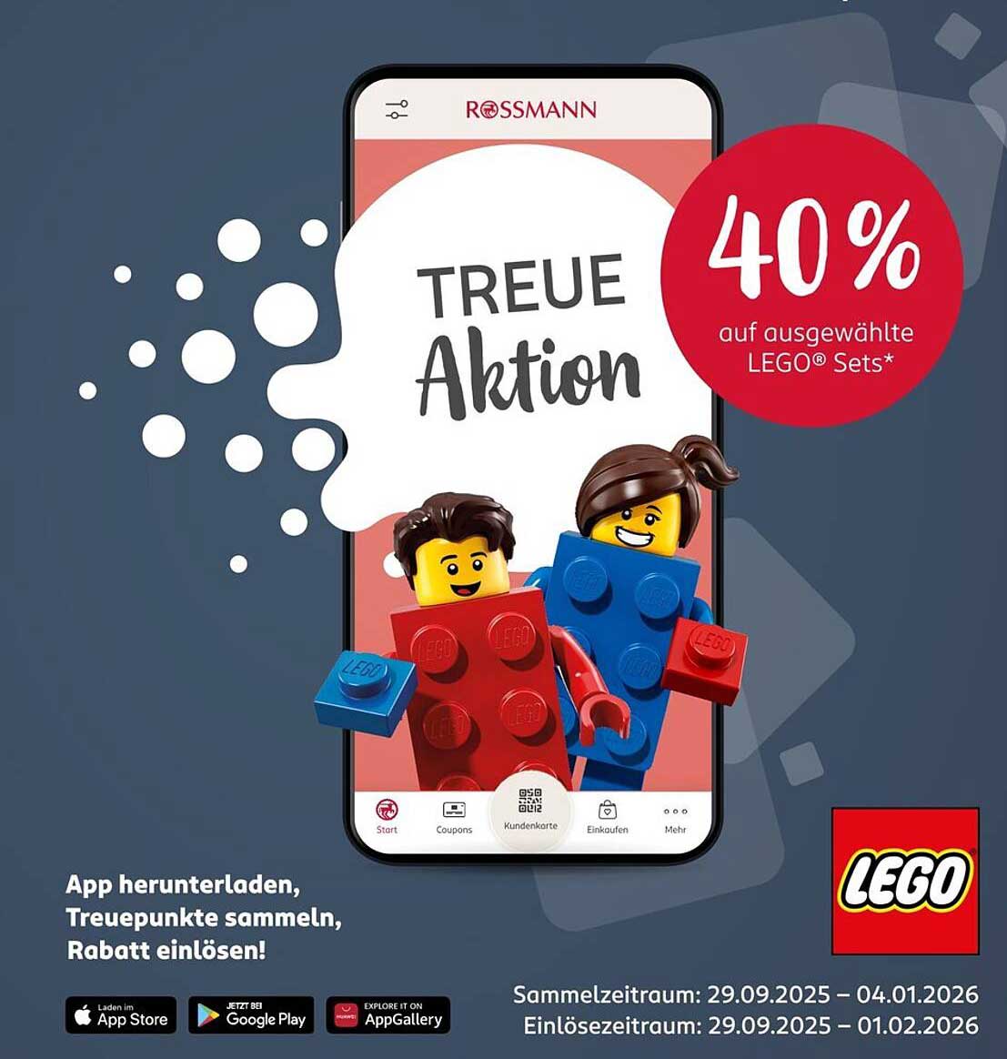 40% Rabatt auf ausgewählte LEGO® Sets