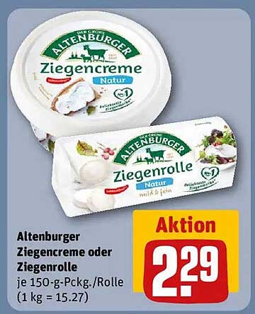 Altenburger Ziegencreme oder Ziegenrolle