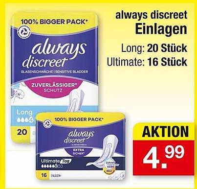 always discreet Einlagen - Long und Ultimate