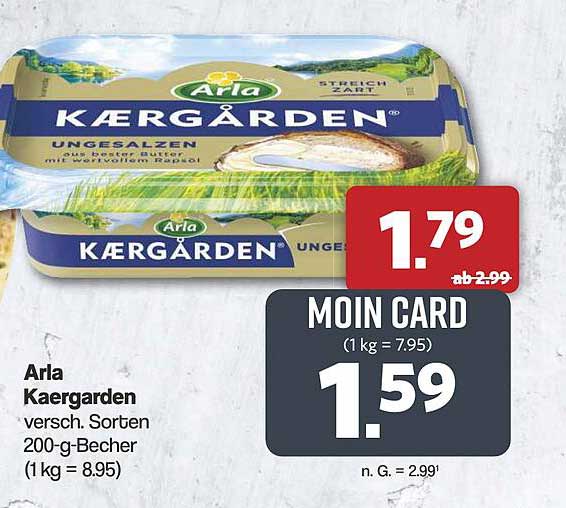 Arla Kærgården ungesalzen 200-g-Becher