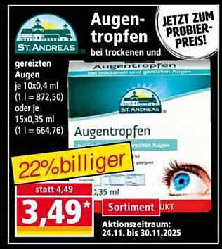 Augentropfen St. Andreas - jetzt nur 3,49 €