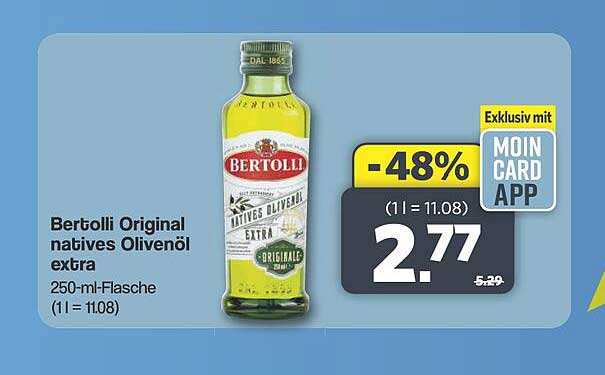 Bertolli Original natives Olivenöl extra 250 ml