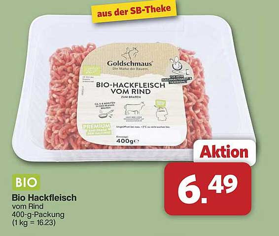 BIO Hackfleisch vom Rind 400-g-Packung