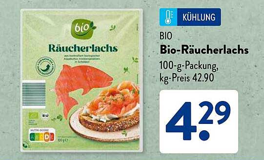 BIO Räucherlachs 100-g-Packung