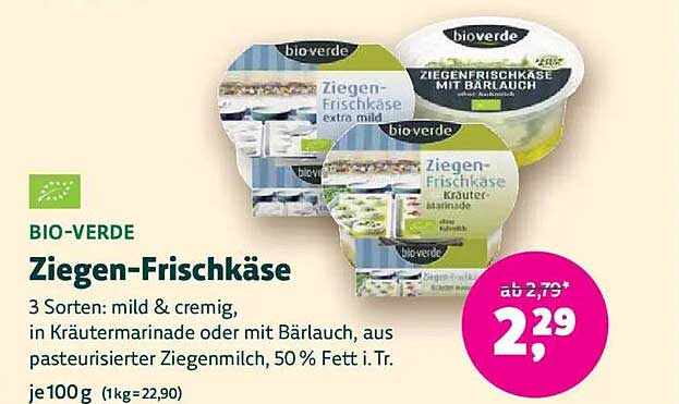 BIO-VERDE Ziegen-Frischkäse