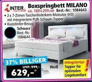 Boxspringbett MILANO