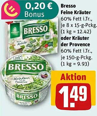 Bresso Feine Kräuter oder Kräuter der Provence