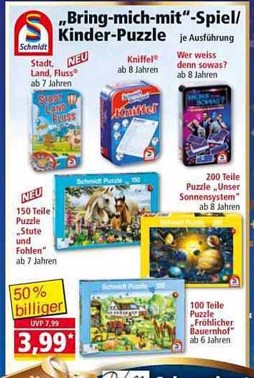 "Bring-mich-mit" - Spiel/Kinder-Puzzle