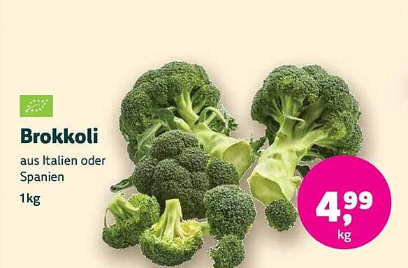 Brokkoli aus Italien oder Spanien - 1kg für 4,99€