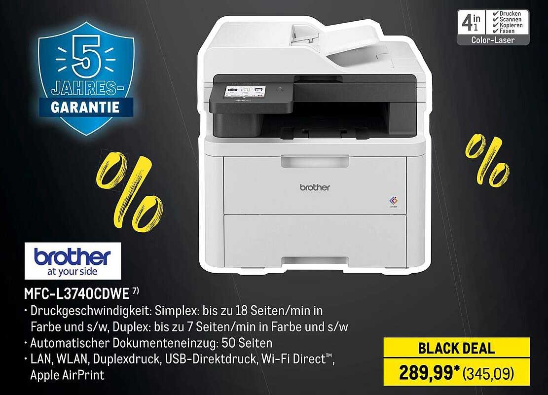 Brother MFC-L3740CDWE - All-in-One Farb-Laserdrucker