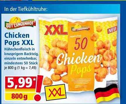 Chicken Pops XXL - Hähnchenfleisch in knusprigem Backteig