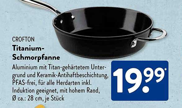 CROFTON Titanium-Schmorpanne