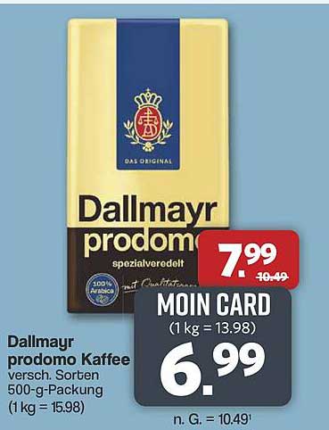 Dallmayr prodomo Kaffee 500-g-Packung