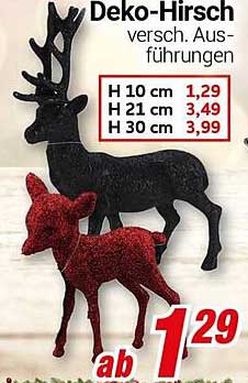 Deko-Hirsch – verschiedene Ausführungen