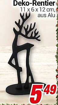 Deko-Rentier 11 x 6 x 12 cm, aus Alu