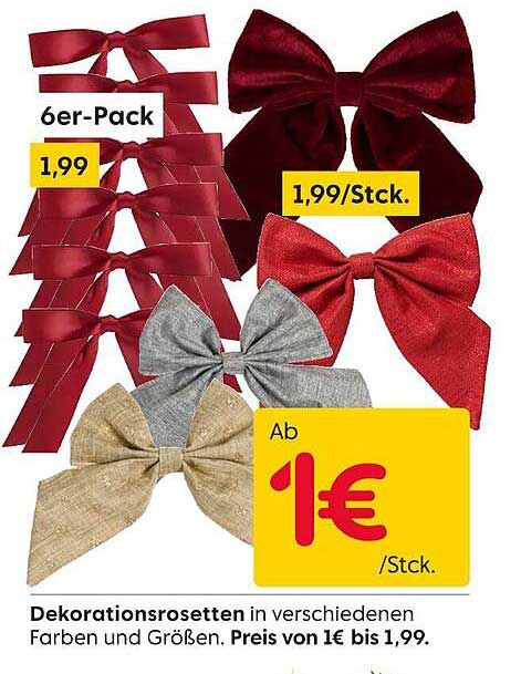 Dekorationsrosetten im 6er-Pack – Vielseitige Farbvielfalt für jeden Anlass
