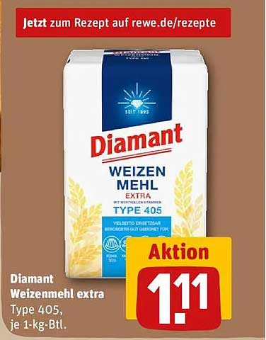 Diamant Weizenmehl extra 1 kg – Aktion
