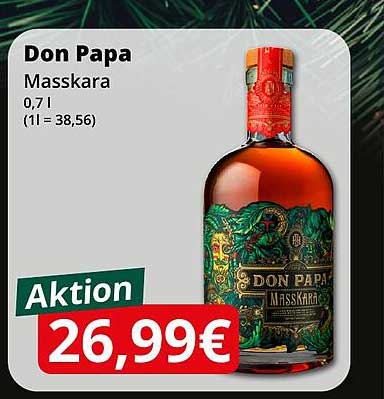 Don Papa Masskara Rum 0,7 L zum Aktionspreis
