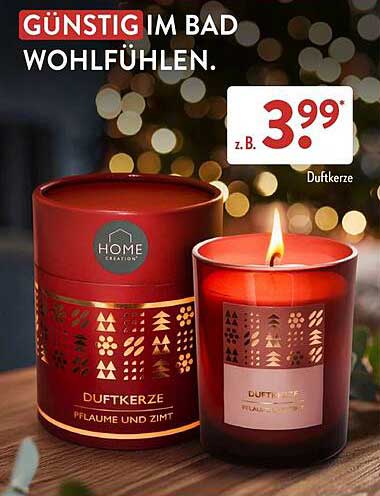 Duftkerze Pflaume und Zimt