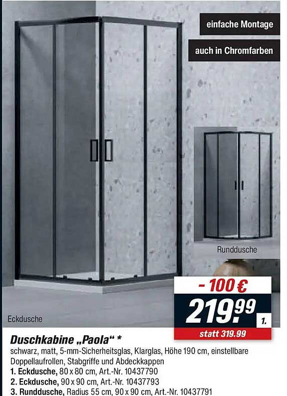 Duschkabine „Paola“