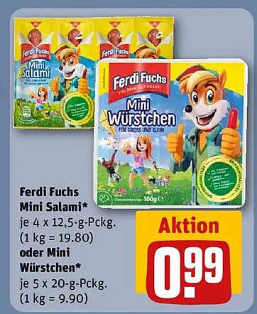 Ferdi Fuchs Mini Salami und Mini Würstchen - Jubiläumsaktion!
