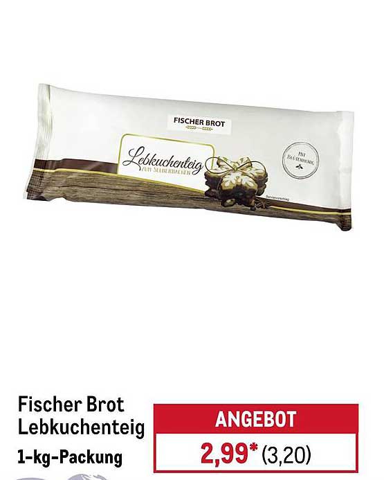 Fischer Brot Lebkuchenteig 1-kg-Packung