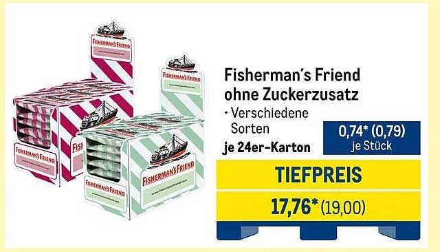 Fisherman’s Friend ohne Zuckerzusatz