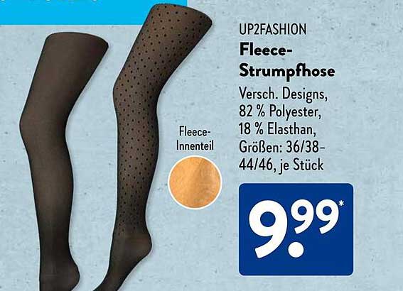 Fleece-Strumpfhose von UP2FASHION