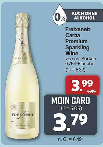Freixenet Carta Premium Sparkling Wine 0,75-L-Flasche