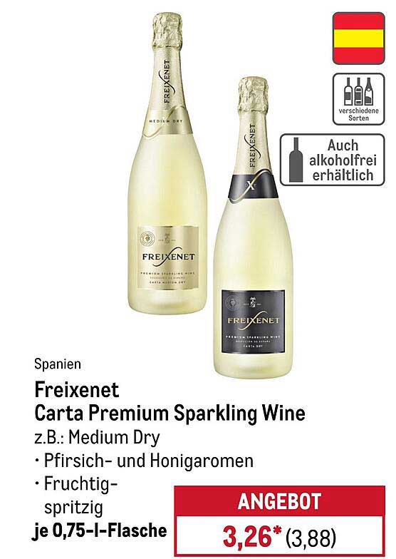 Freixenet Carta Premium Sparkling Wine - Medium Dry