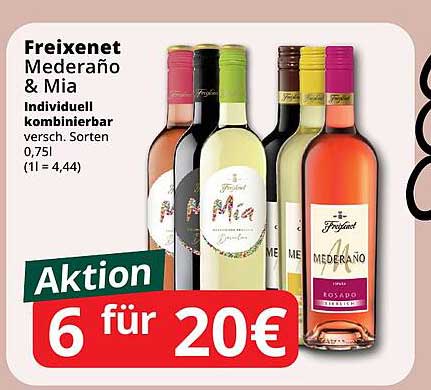 Freixenet Mederaño & Mia - 6 Flaschen für 20€