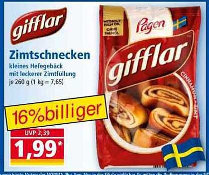 gifflar Zimtschnecken – kleines Hefegebäck mit leckerer Zimtfüllung