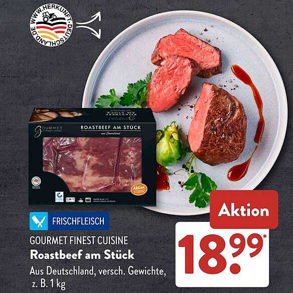 GOURMET FINEST CUISINE Roastbeef am Stück