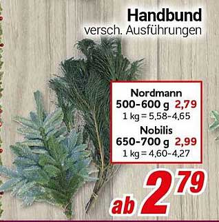 Handbund Nordmann und Nobilis - ab 2,79 €