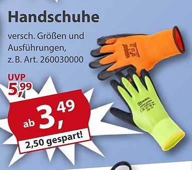 Handschuhe - verschiedene Größen und Ausführungen