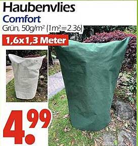 Haubenvlies Comfort Grün, 1,6 x 1,3 Meter