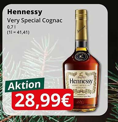 Hennessy Very Special Cognac 0,7 l für nur 28,99€