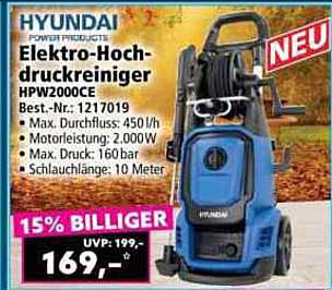 Hyundai Elektro-Hochdruckreiniger HPW2000CE