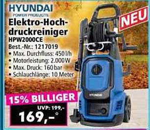 Hyundai Elektro-Hochdruckreiniger HPW2000CE