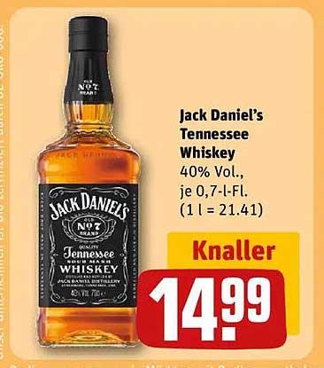 Jack Daniel’s Tennessee Whiskey 0,7 l
