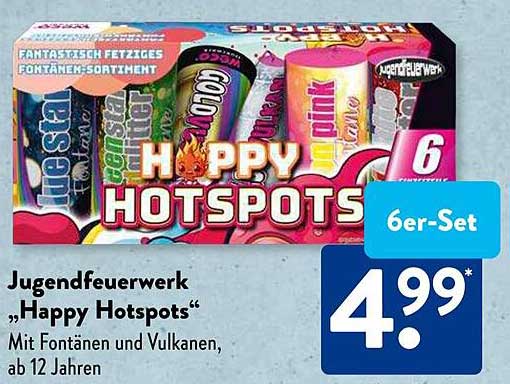 Jugendfeuerwerk „Happy Hotspots“ 6er-Set