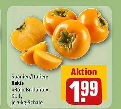 Kakis »Rojo Brillante«, Kl. I, je 1-kg-Schale