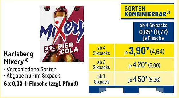 Karlsberg Mixery – Bier und Cola im Sixpack