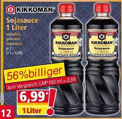 Kikkoman Sojasauce 1 Liter